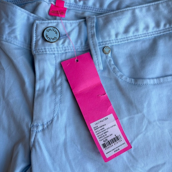 NWT!! Lilly Pulitzer Floral Printed worth skinny jean in Crew Blue - Picture 6 of 8